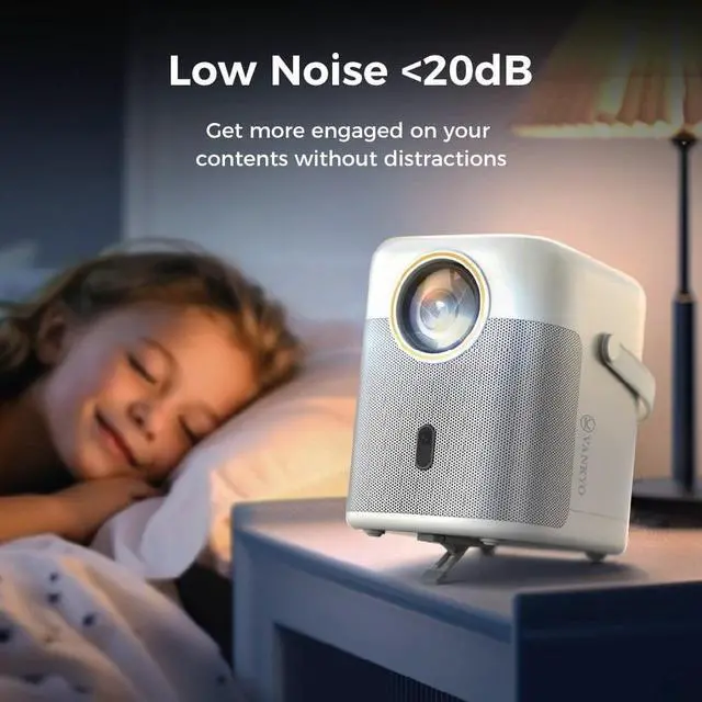 Alt view image 5 of 7 - VANKYO-Performance H300W Native 1080P Portable Smart Projector, 5G Wifi and Bluetooth Outdoor Movie Projector, Wireless Mirroring, Auto Keystone