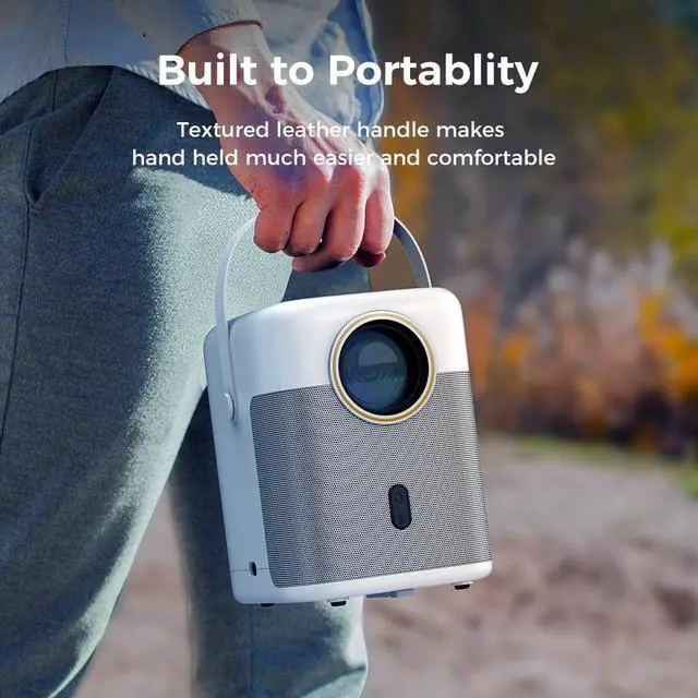 Alt view image 6 of 7 - VANKYO-Performance H300W Native 1080P Portable Smart Projector, 5G Wifi and Bluetooth Outdoor Movie Projector, Wireless Mirroring, Auto Keystone