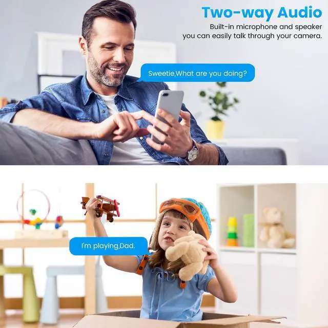 Alt view image 3 of 7 - TOPVISION Q28 Smart Home Security Camera Outdoor with 2K Resolution, Box Surveillance Camera, White, 1