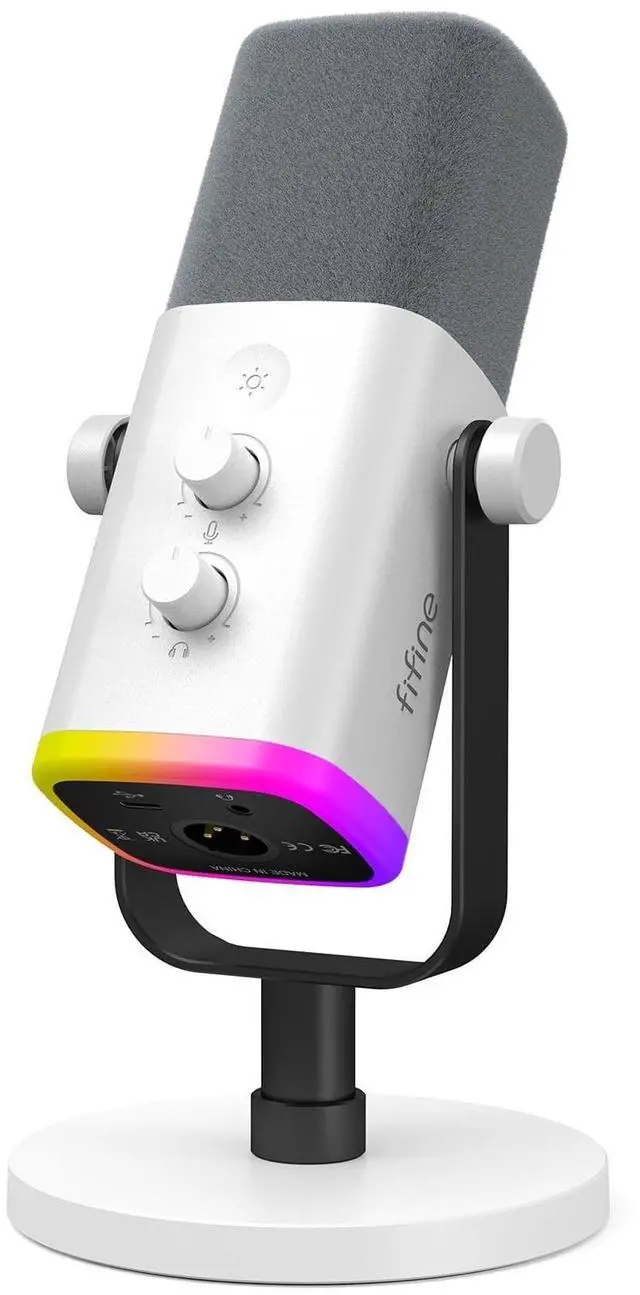 Main image of FIFINE Gaming/Podcast Microphone with USB/XLR for PC Computer PS4 PS5,Gain Control,Mute,Monitor-AM8W