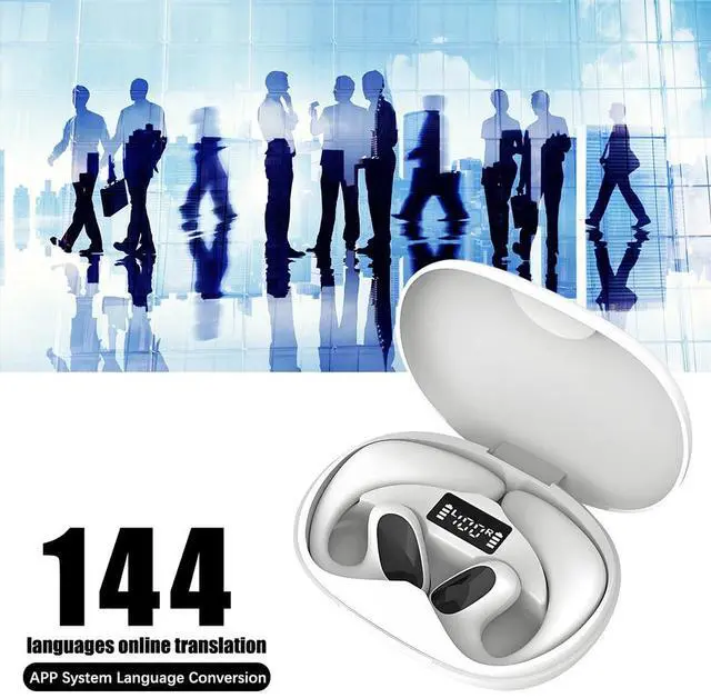 Alt view image 3 of 7 - Bluetooth Translator Earbuds 144+ Languages Smart Two Way Online Translation US