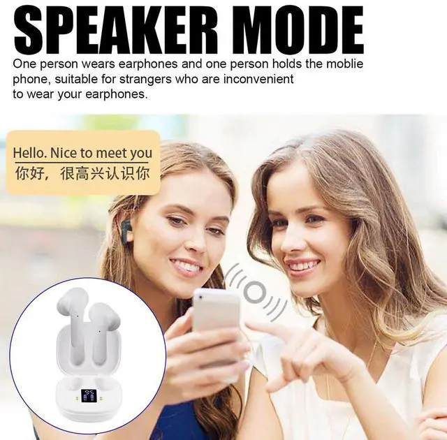 Alt view image 5 of 7 - Nshi B11 Translator Earbuds 144 Language Wireless Bluetooth Two Way Smart Translation