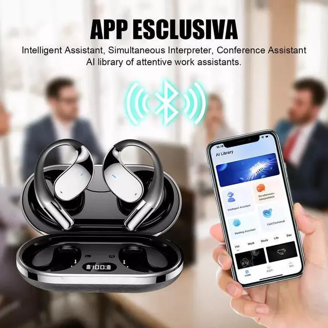 Alt view image 2 of 7 - NSHI 3-in-1 Smart Voice Translation Earbuds 144+ Languages Real Time Translator