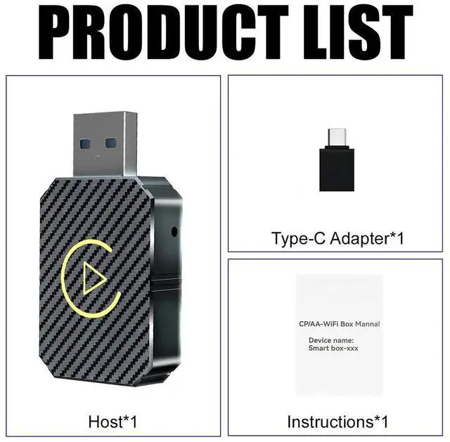 Alt view image 7 of 7 - Nshi USB Dongle Wireless CarPlay Adapter For iPhone Apple Wireless Carplay Plug &Play