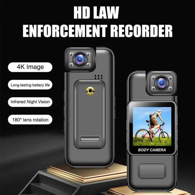 Alt view image 5 of 7 - 4K WIFI Camcorder HD 1080P Audio Video DVR IR Night Cam Mini Police Body Camera + 32G TF Card