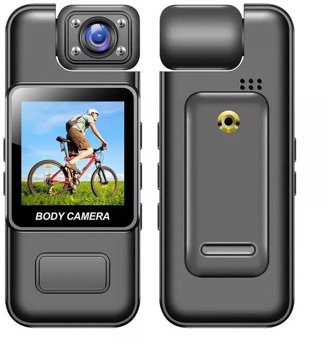 Alt view image 3 of 7 - 4K WIFI Camcorder HD 1080P Audio Video DVR IR Night Cam Mini Police Body Camera + 32G TF Card