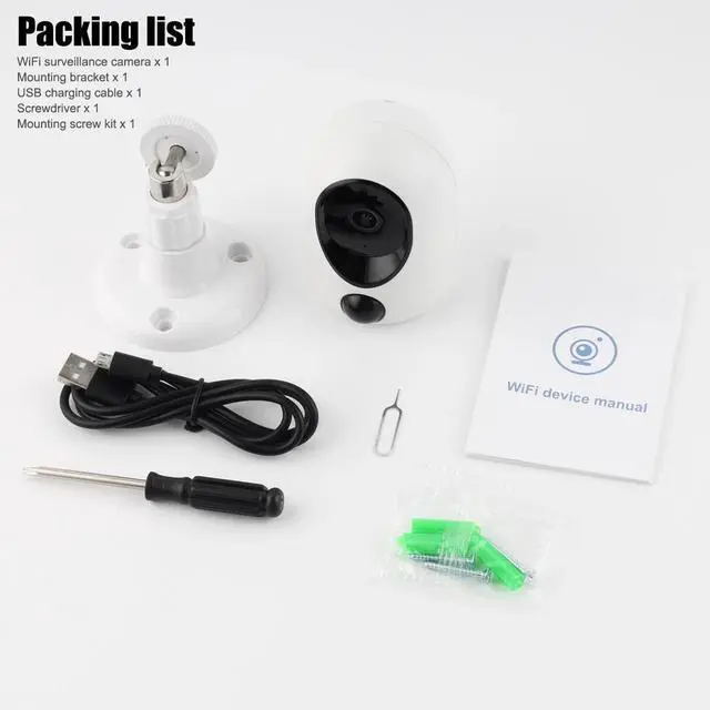 Alt view image 7 of 7 - 2K Wifi Camera 4MP Wireless PIR Motion Night Vision Camcorder Home Security Cam
