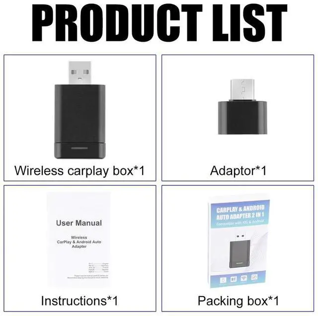 Alt view image 7 of 7 - Wireless CarPlay Adapter USB Dongle For iPhone Apple Carplay Android Plug &Play