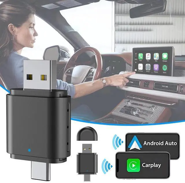Alt view image 2 of 7 - Wireless CarPlay Adapter USB Dongle Plug &Play For iPhone Apple Carplay Android