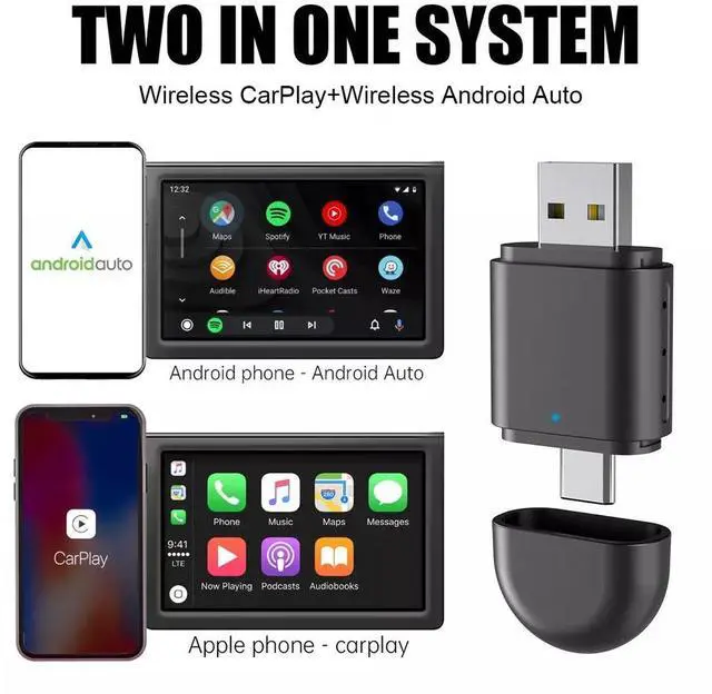 Alt view image 3 of 7 - Wireless CarPlay Adapter USB Dongle Plug &Play For iPhone Apple Carplay Android