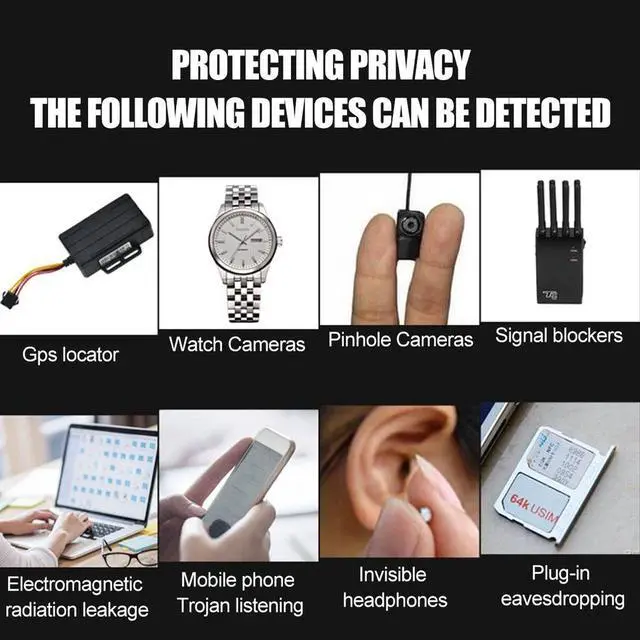 Alt view image 6 of 7 - K68 Wireless RF Detector Anti Camera GSM Bug Tracker Finder Signal