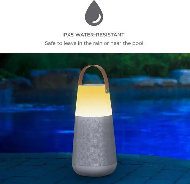 Alt view image 7 of 7 - Ion Audio Bright Max Indoor/Outdoor 360 Degree Bluetooth Speaker (Cable Incl)