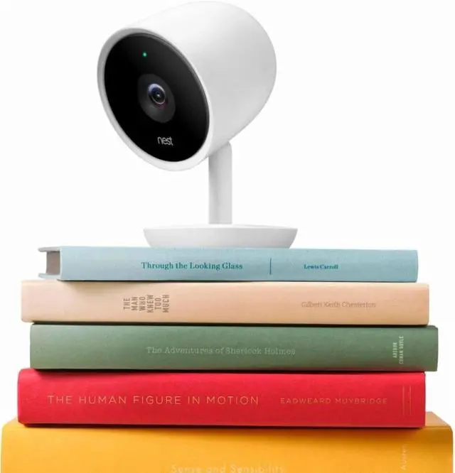 Alt view image 4 of 5 - Nest Cam IQ - Indoor Security Smart HD 1080p Camera - White