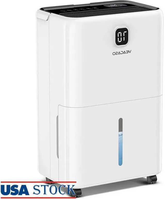 Alt view image 6 of 6 - 80 Pint Dehumidifier Home Large Room Basement 5500 Sq Ft 3 Modes Automatic Drainage Intelligent Humidity Control Portable Indoor
