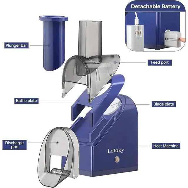 Alt view image 3 of 4 - Portable Ice Shaver Machine Slushie Maker Shaved Ice Maker Cocktails Snow Cones Low Noise Easy to Use