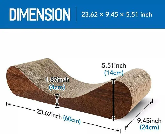Alt view image 3 of 6 - ScratchMe Bone Shaped Cat Scratching Cardboard Post carton Scratcher Lounge bed
