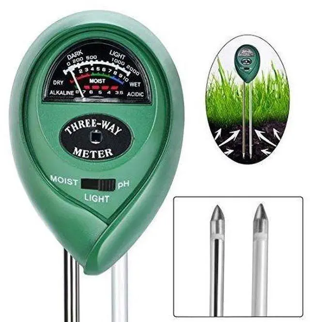 Alt view image 4 of 7 - iPower 3 In 1 Soil Tester Water Moisture Light Meter for Garden Plant Soil Test