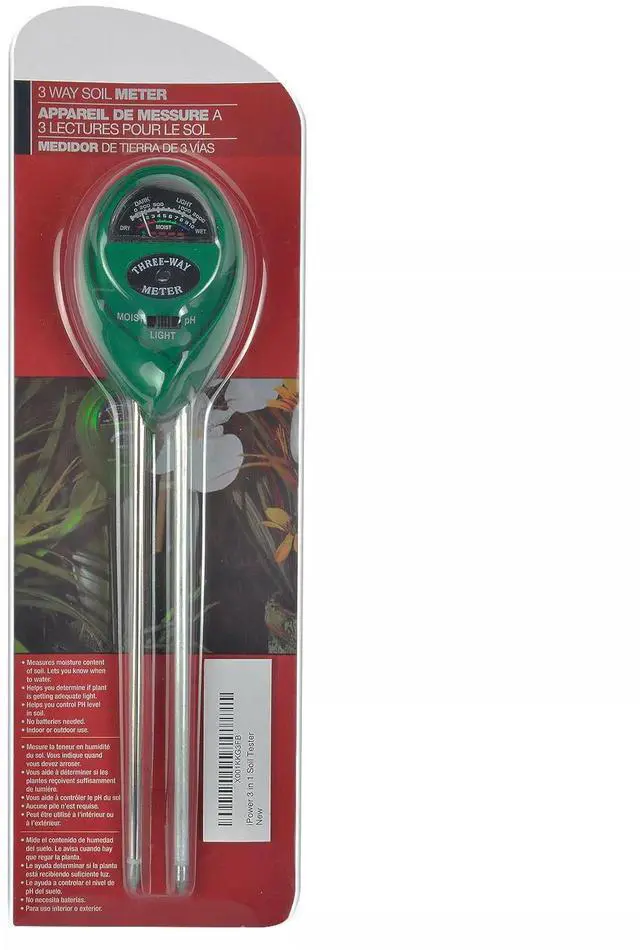 Alt view image 7 of 7 - iPower 3 In 1 Soil Tester Water Moisture Light Meter for Garden Plant Soil Test