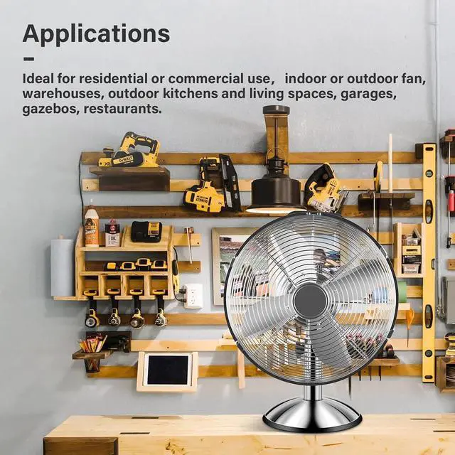 Alt view image 6 of 7 - 12 Inch Stand Fan Low Noise High Velocity For Industrial Commercial Residential