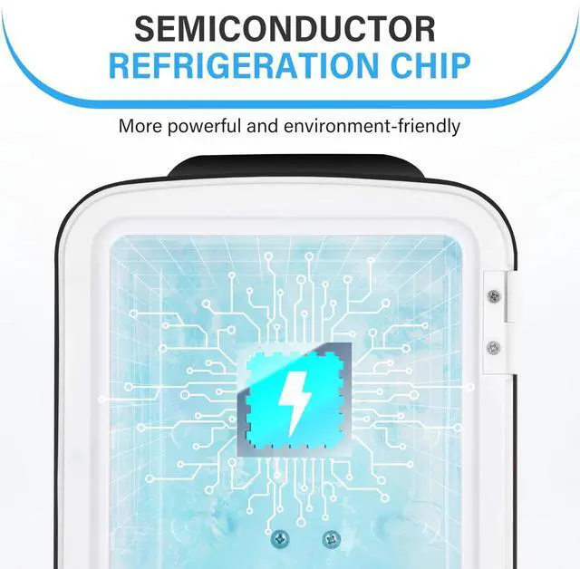 Alt view image 4 of 7 - 4L/6 Can Mini Fridge Portable Cooler & Warmer Refrigerator 100% Freon-Free