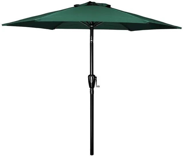 Main image of 9' Patio Umbrella Outdoor Market Yard Umbrella with Push Button Tilt/Crank Green