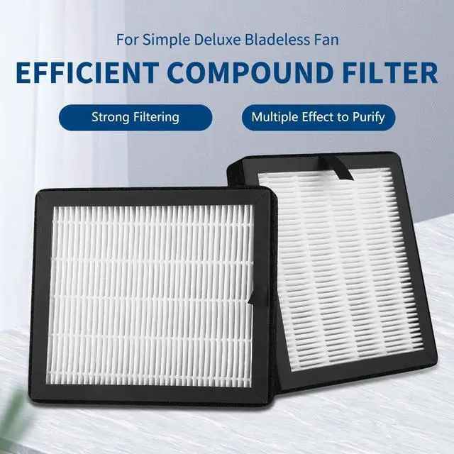 Alt view image 3 of 6 - Air Purifier Replacement Activated Carbon Filters Set 2 Count (Pack of 1)
