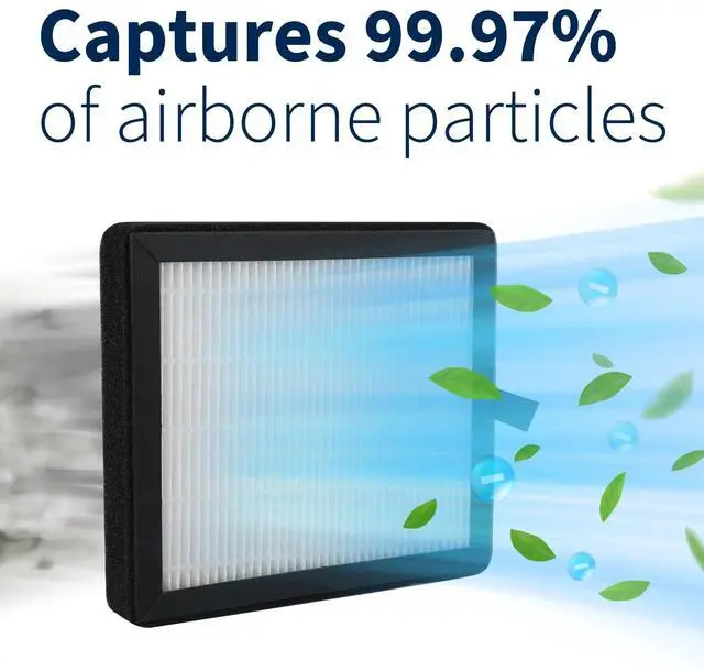 Alt view image 4 of 6 - Air Purifier Replacement Activated Carbon Filters Set 2 Count (Pack of 1)