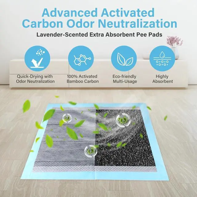 Alt view image 4 of 7 - Absorbent Waterproof Dog Puppy Pet Training Pad Small Blue (13"x 17.7"(100PCS)