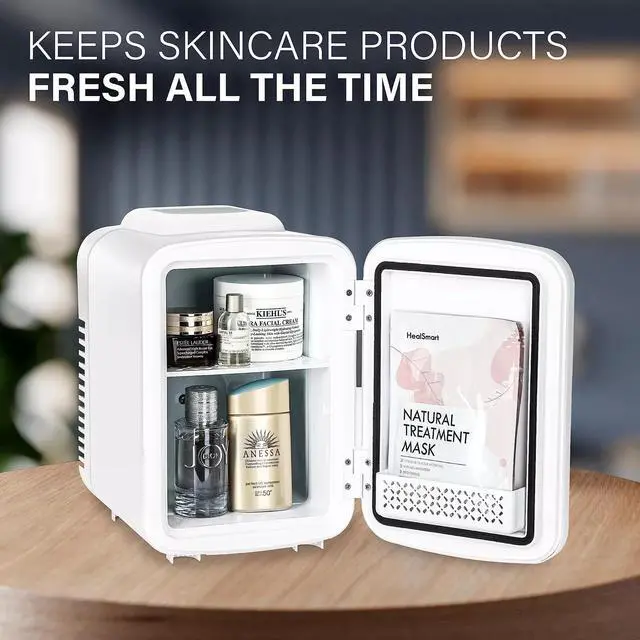 Alt view image 6 of 7 - 4L Mini Fridge 6 Can Portable Cooler & Warmer Compact Refrigerators