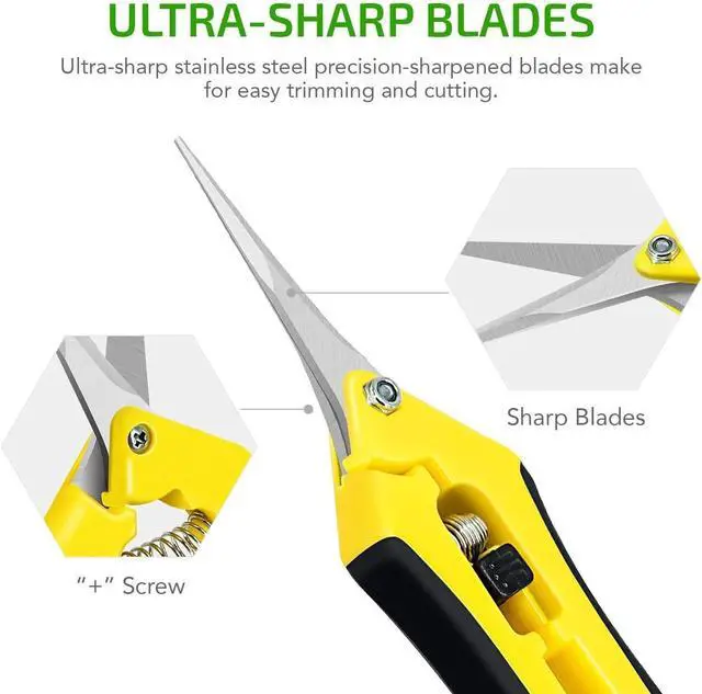 Alt view image 5 of 7 - Gardening Hand Pruner with Straight Stainless Steel Blades for Potting