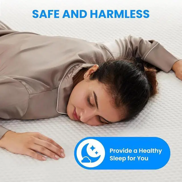 Alt view image 2 of 7 - Queen Size Mattress Protector Waterproof and Breathable Mattress Cover White