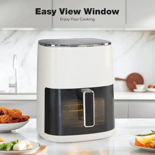 Alt view image 4 of 5 - Air Fryer 1700W 6.34Qt with Digital Display Timer for Oil Less or Low Fat Cookin