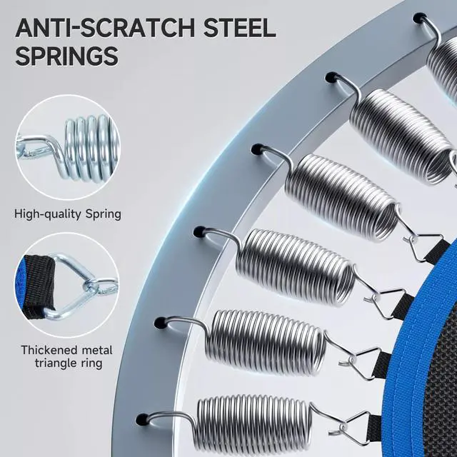 Alt view image 6 of 6 - 40 Inch Trampoline Recreational Trampolines Mini Trampoline Fitness