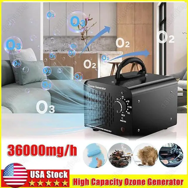 Main image of 36000mg/h Ozone Generator Machine Air Purifier Ionizer Ozonator Timer for Home