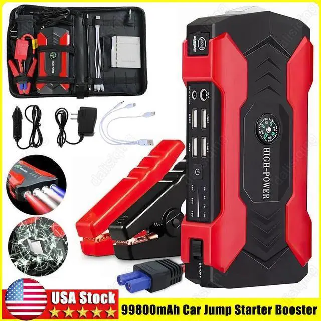 Main image of Car Jump Starter 99800mAh Booster Jumper Box Power Bank Battery Charger Portable