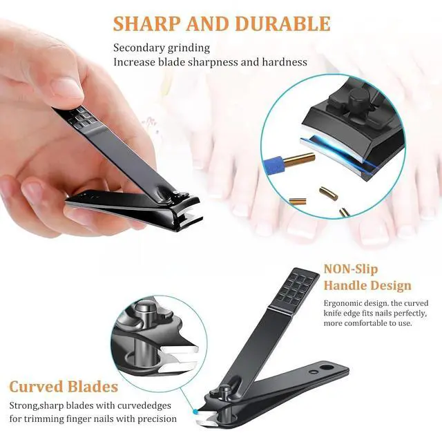 Alt view image 2 of 7 - Stainless Steel Nail Clipper Grooming Nail Tools Manicure & Pedicure Set 25 PCS