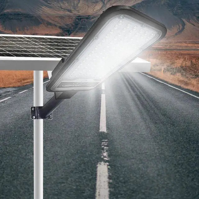 Alt view image 6 of 7 - Commercial Solar Street Light Outdoor Dusk to Dawn Solar High Bright Aluminum