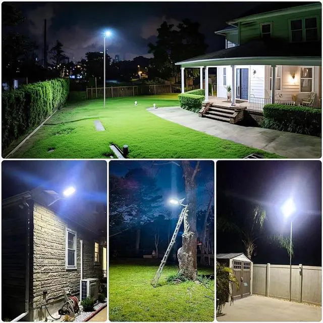 Alt view image 7 of 7 - Commercial Solar Street Light Outdoor Dusk to Dawn Solar High Bright Aluminum