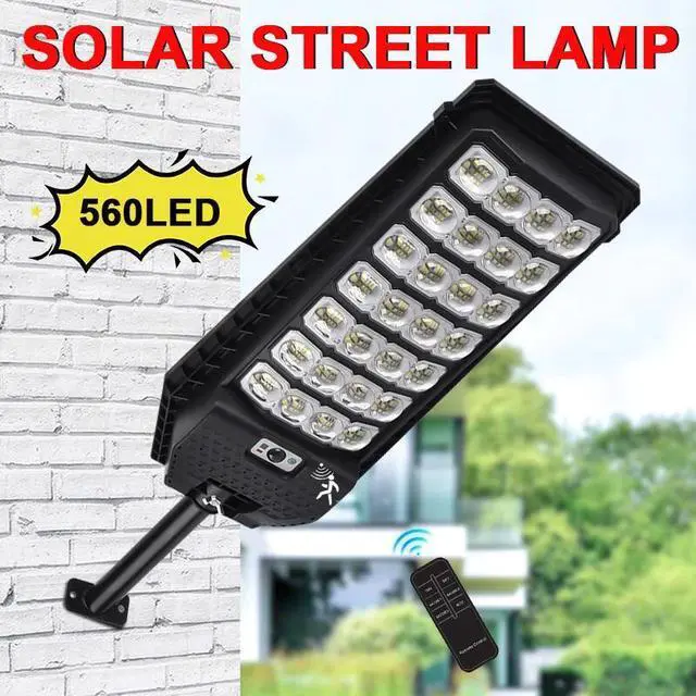 Alt view image 2 of 7 - Commercial 2600W Solar Light Outdoor Motion Sensor 200000LM Parking Lot Lights