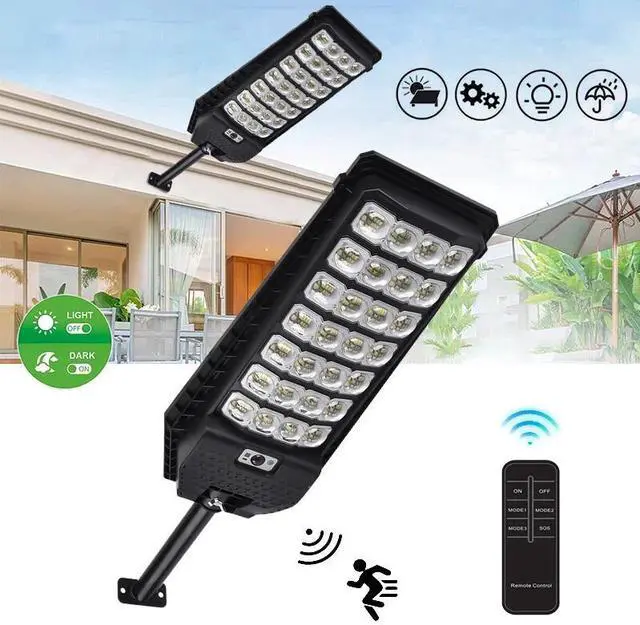 Alt view image 5 of 7 - Commercial 2600W Solar Light Outdoor Motion Sensor 200000LM Parking Lot Lights