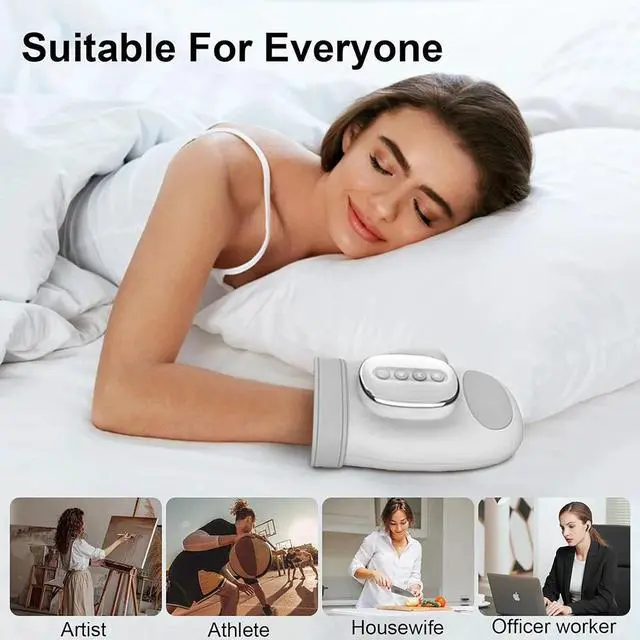 Alt view image 5 of 7 - Cordless Hand Massager with Heat and Compression for Arthritis and Carpal Tunnel