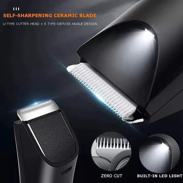 Alt view image 4 of 6 - Men's Pubic Hair Trimmer Electric Groin & Body Hair Shaver for Balls Hair Body