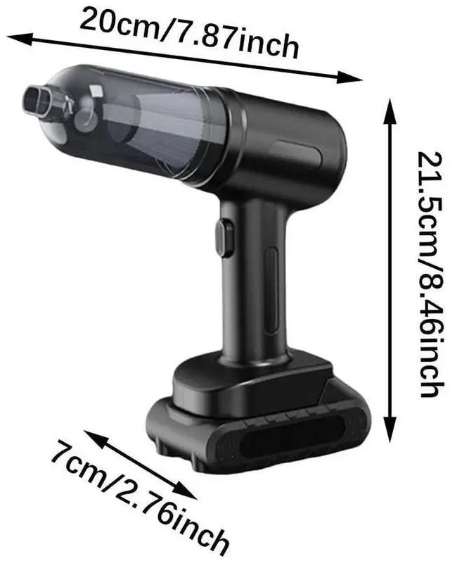Alt view image 7 of 7 - Handheld Vacuum Cordless, 52000rpm Speed Car Vacuum Cleaner & Blower, High Power