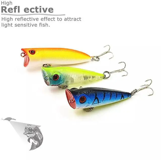 Alt view image 3 of 7 - USA Lot 30 pcs Kinds of Fish Fishing Lures Crankbaits Hooks Minnow Baits Tackle
