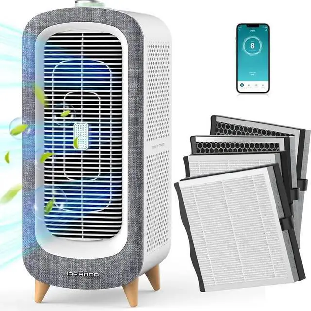 Main image of Air Purifier Large Room 2105ft² True HEPA 13 Filter Activated Carbon Quiet Odor Eliminator Allergens Removal Air Quality Monitor