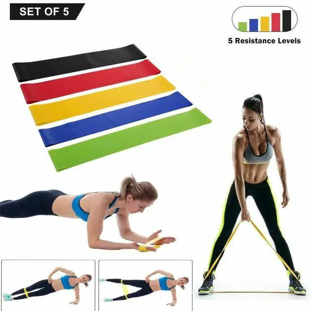 Main image of Resistance Loop Bands Set Strength Fitness Gym Exercise Yoga Workout Pull Up
