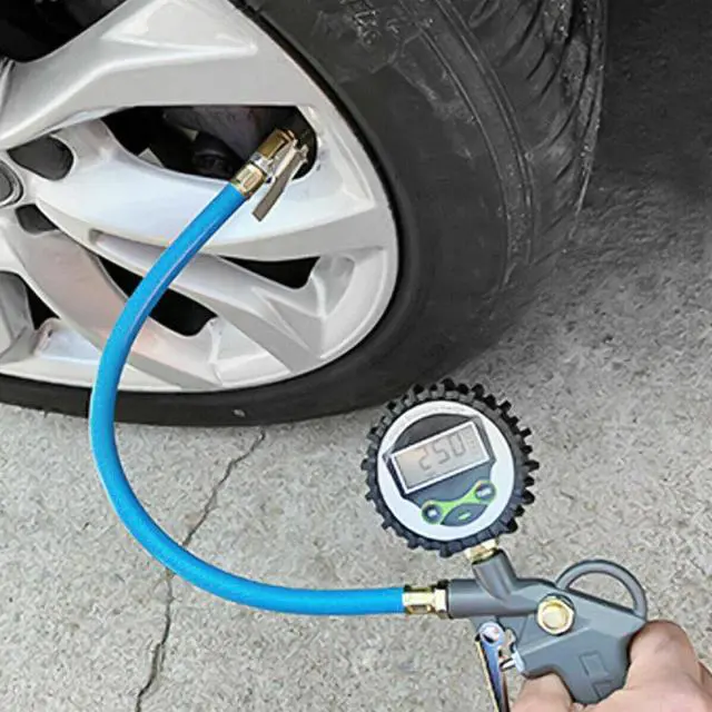 Alt view image 7 of 7 - Digital Air Tire Inflator with Pressure Gauge 250PSI Chuck for TrucK/Car/Bike US