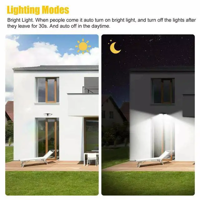 Alt view image 6 of 7 - 100 LED Dual Security Detector Solar Spot Light Motion Sensor Outdoor Floodlight