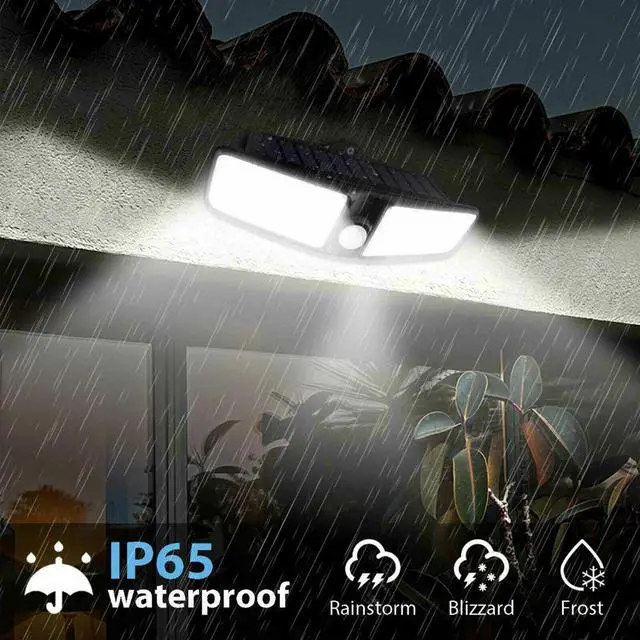 Alt view image 3 of 7 - 100 LED Dual Security Detector Solar Spot Light Motion Sensor Outdoor Floodlight