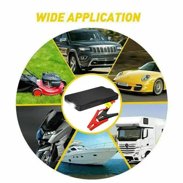 Alt view image 6 of 7 - 20000mAh Car Jump Starter Booster Jumper Box Power Bank Battery Charger Portable